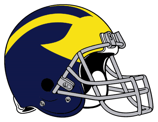 Michigan Wolverines 1969-1975 Helmet Logo diy fabric transfer